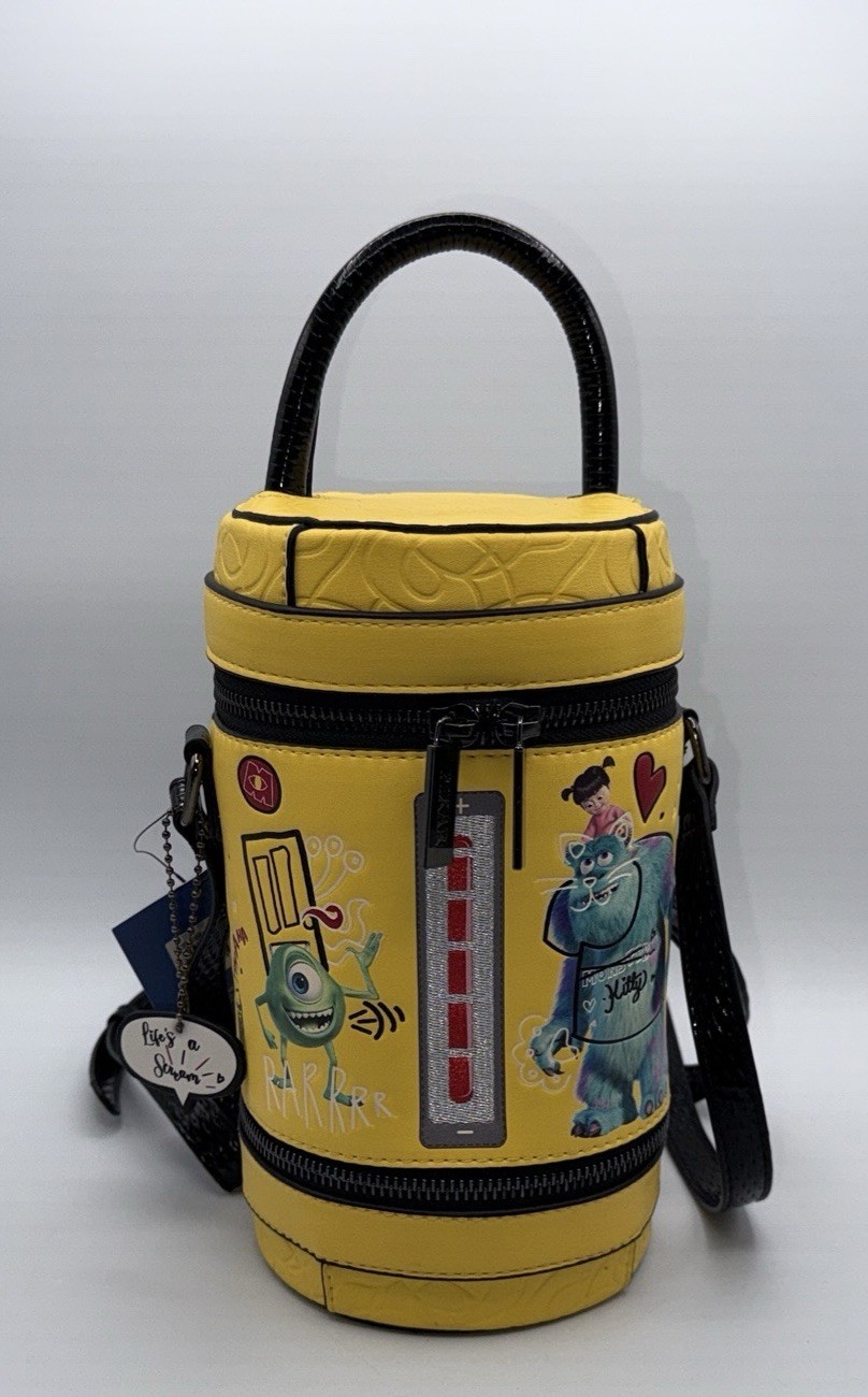 Danielle Nicole Pixar Monsters Inc Scream Laugh Canister Bag Crossbody Strap