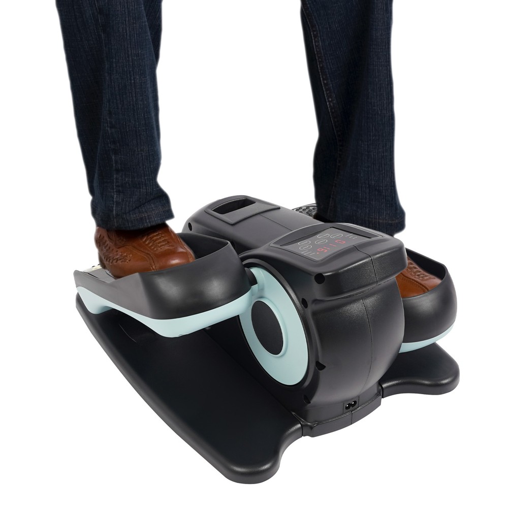 Portable Electric Pedal Trainer with Touch Screen & Remote Control Leg Exerciser