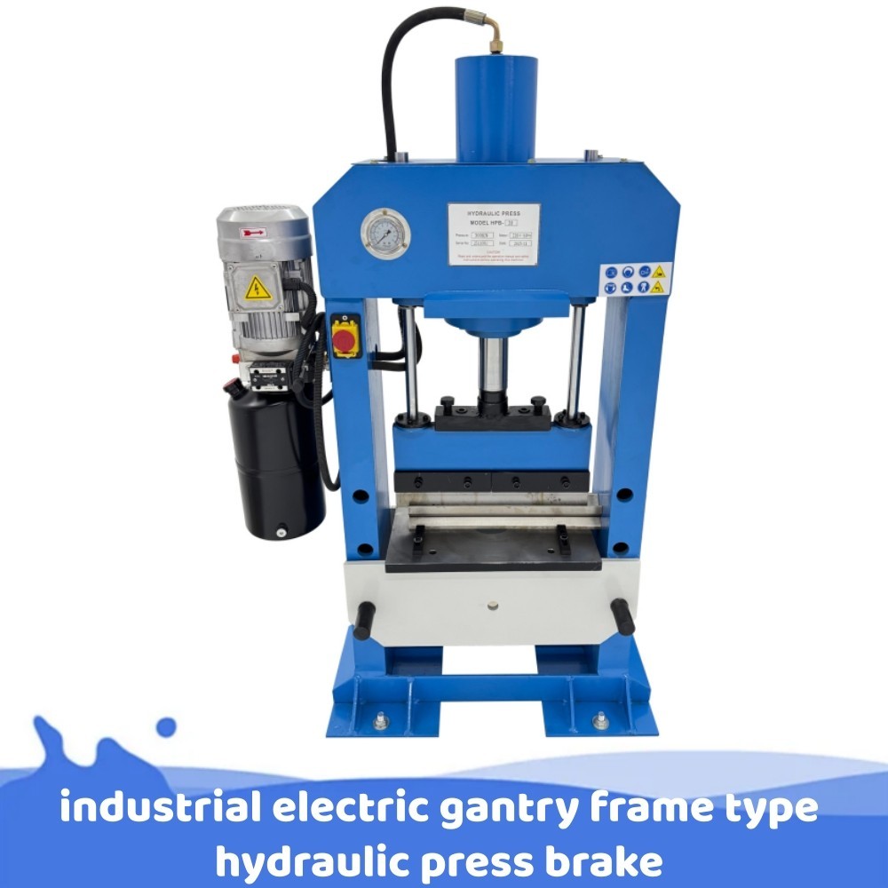 Industrial 1-Column Electric Frame-Type Hydraulic Press Brake Bender 220V 3-Ph