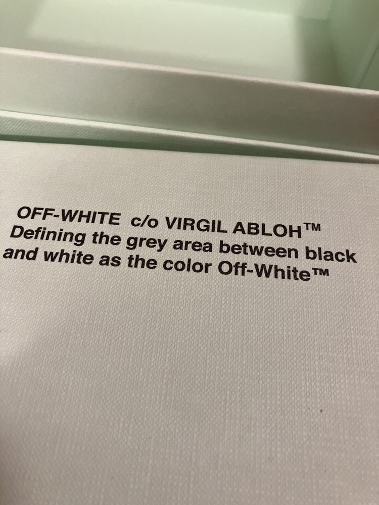 BAG BOX. OFF WHITE Empty NEW