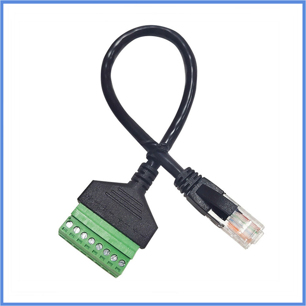 Network RJ45 revolution terminal 8-core extension cable adapter cable can fixed