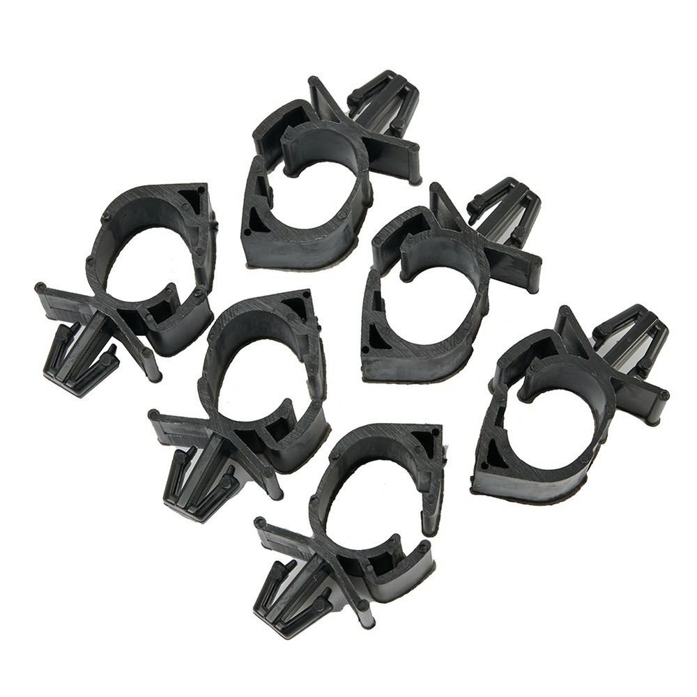 10 Pcs Fasteners Clips Wire Harness Fixing Automatic Route Cable Black Plastic