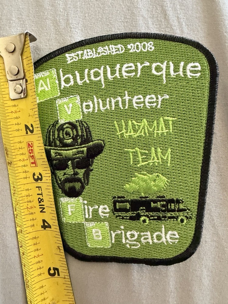 Breaking Bad Patch (2008) Albuquerque Volunteer Hazmat Team Fire Brigade