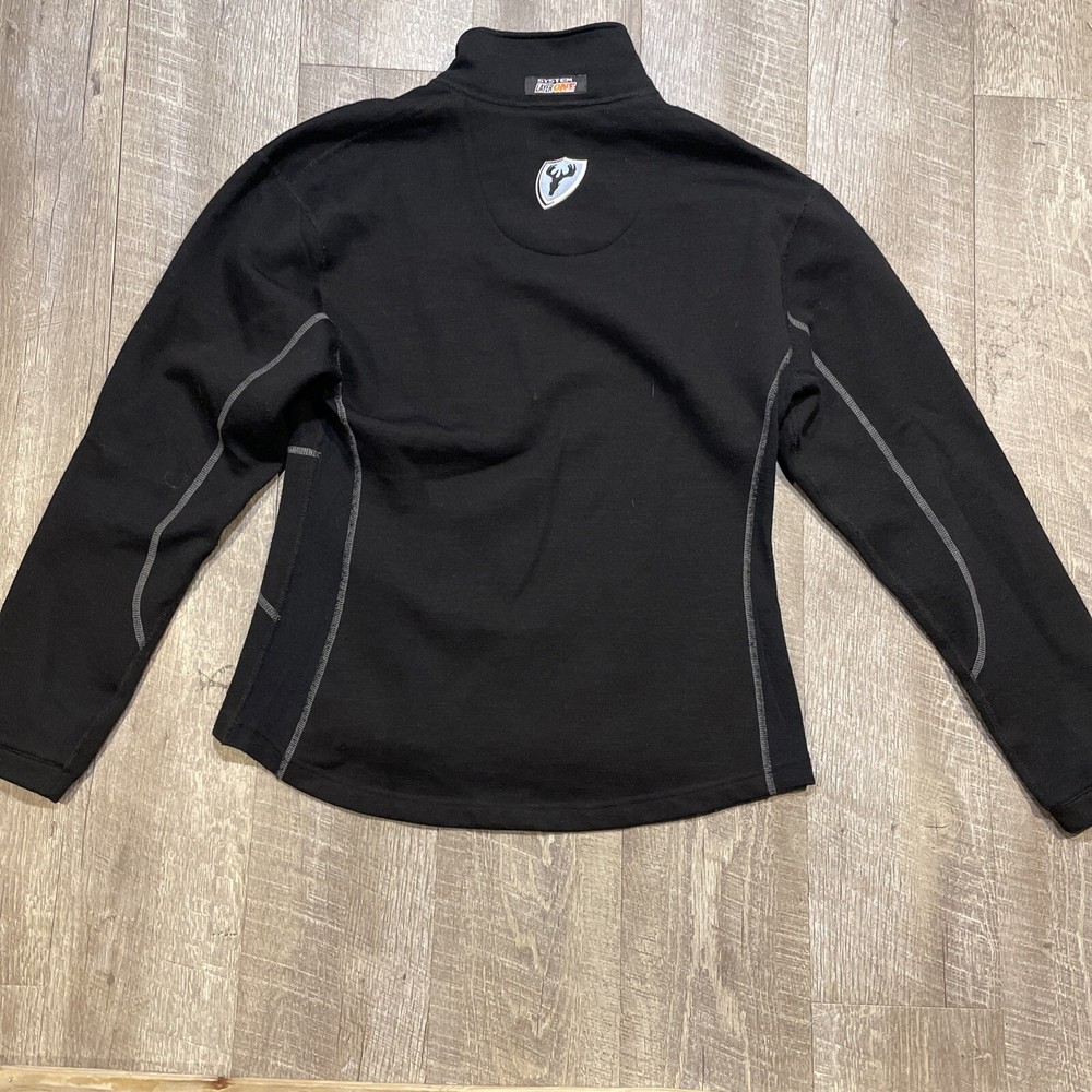 Scent Shield 1/2 Zip Merino Wool Pullover Women's Medium Black