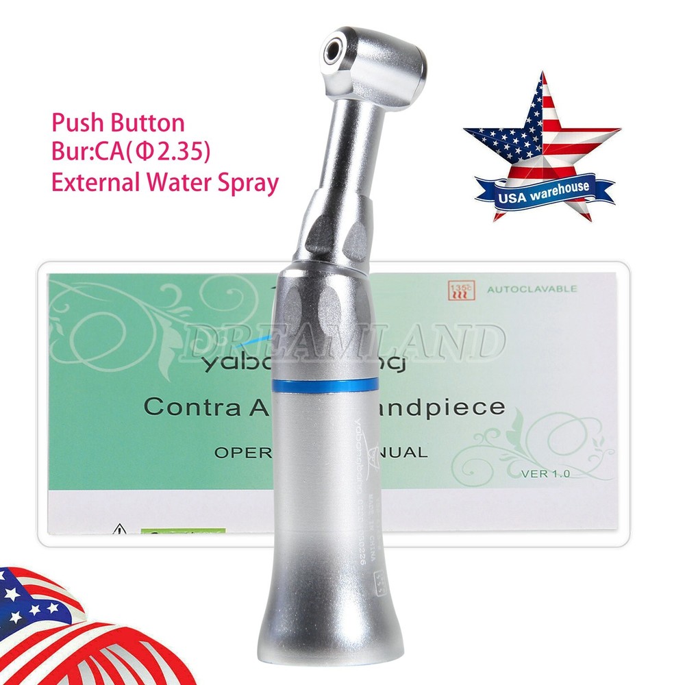NSK Style Dental Low Speed Handpiece Contra Angle Push Button E-type External