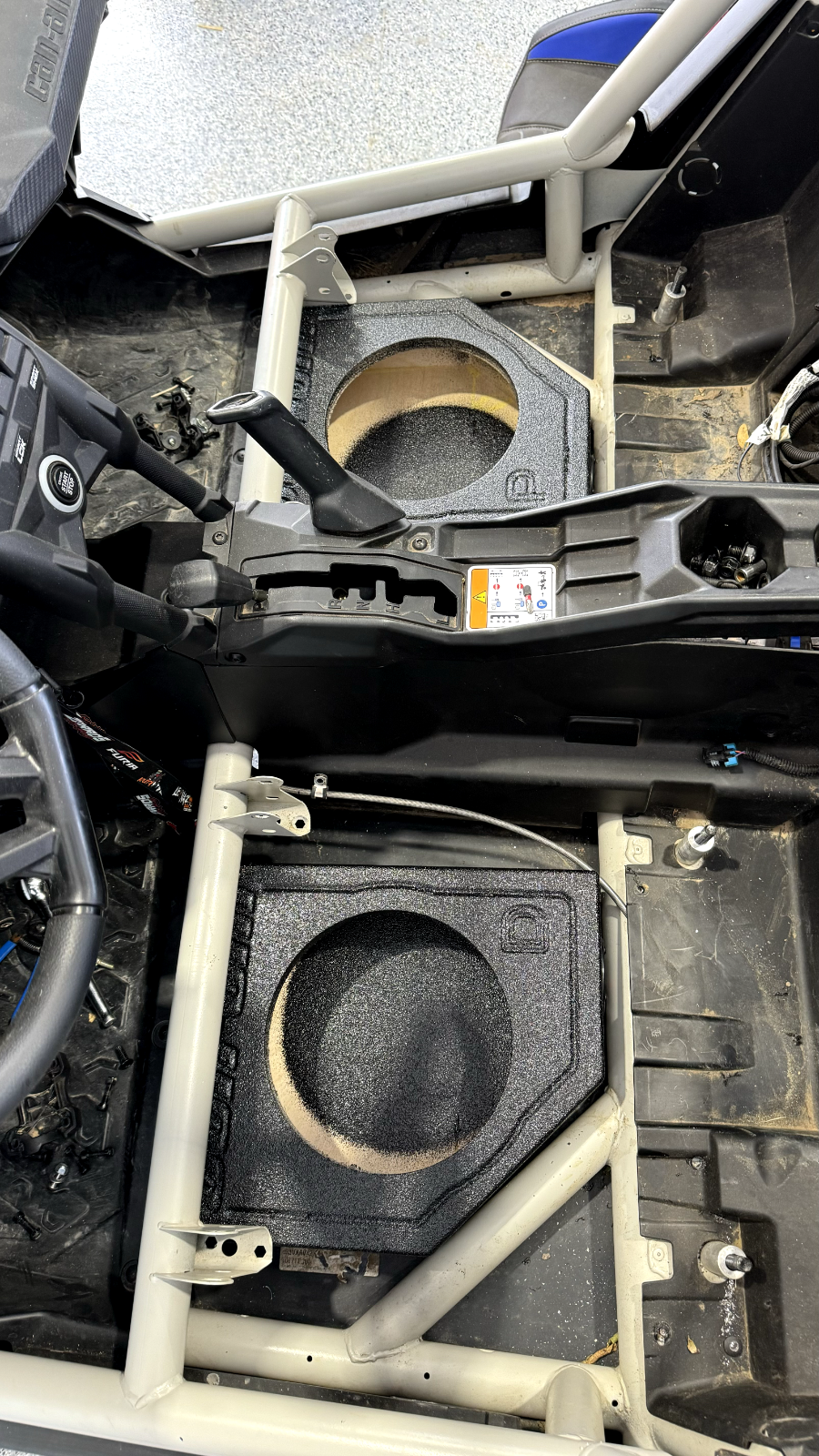 Can Am X3 Sub Box - Sub Woofer Enclosure Maverick X3 2X10" Shallow Front Seats