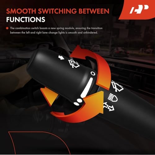 Turn Signal Windshield Wiper Multifunction Switch Compatible with Dodge Ram