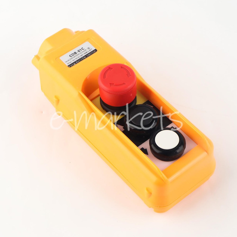 ONE COB-61C COB Crane Hoist Control Button switch Single speed NEW