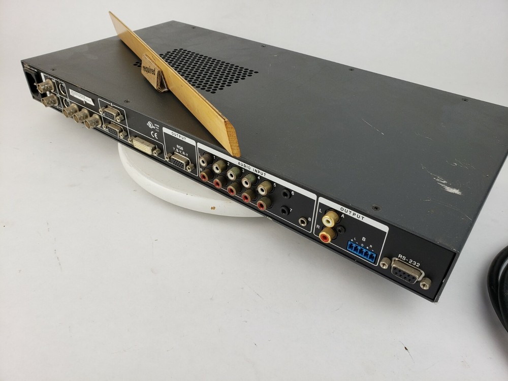 Extron IN1508 Eight Input Scaling Presentation Switcher Power Cord Controller