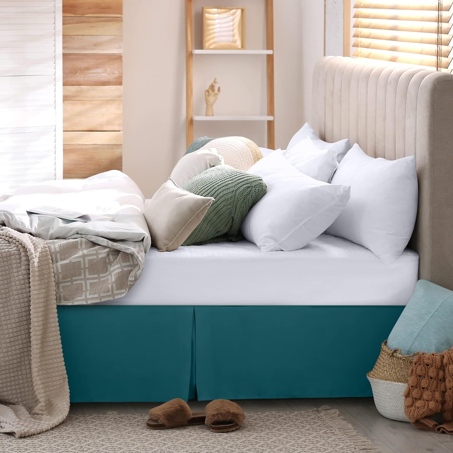 Drop Bed Skirt Pleated Dust Ruffle Hotel Quality Bed Skirt Utopia Bedding