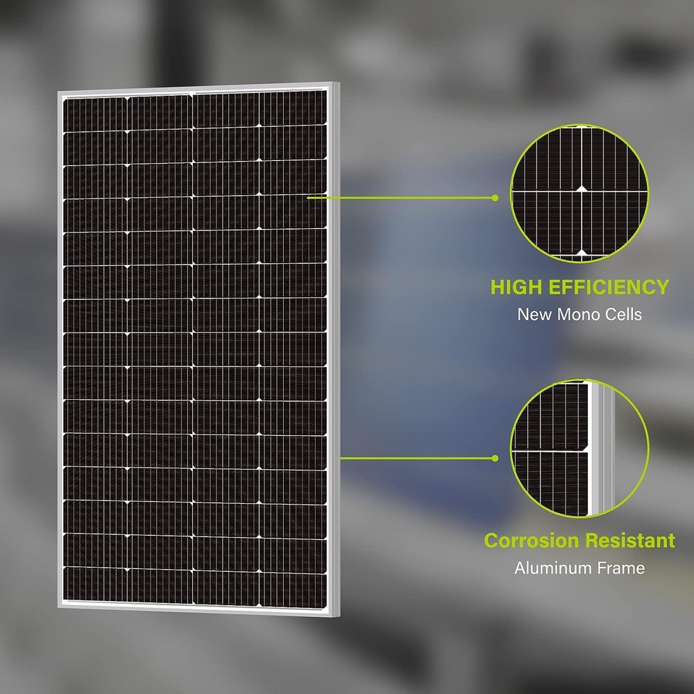 200W 12V Monocrystalline 200 12 Volt Solar Panel Designed for 12V Charge System