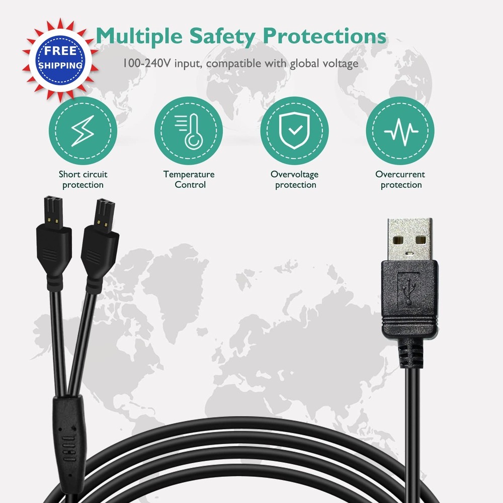 Lnauy for Petsafe Collar Charger Replacement Power Cable Compatible