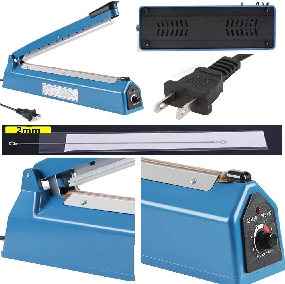 12" ABS Hand Impulse Heat Sealer Machine Poly Bag Sealing for Plastic Bags US