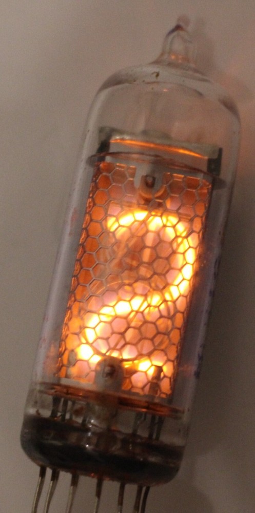 1x IN-14 ИН-14 Soviet Nixie Tubes for Clock / USED / Tested / 100% working / 1pc