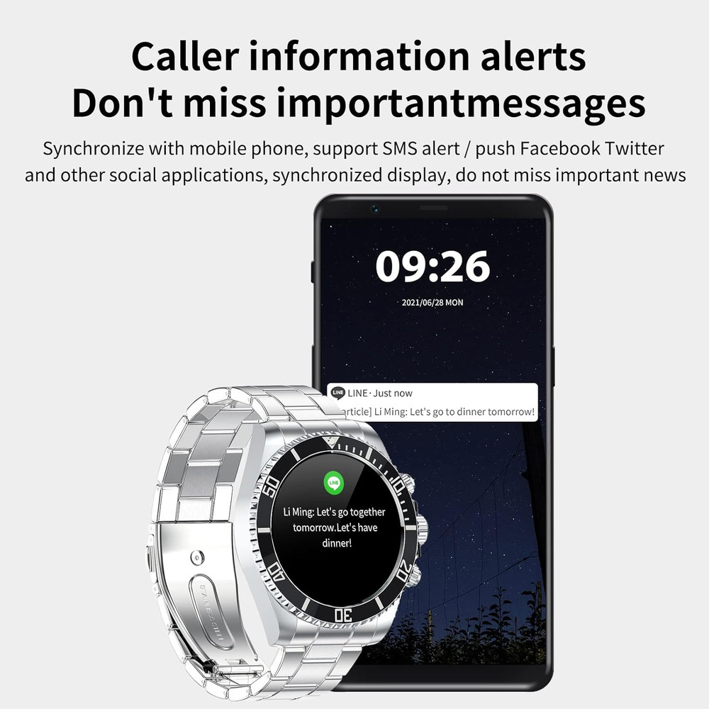 Smart Watch Bluetooth Call Sports Modes Message Reminder Smartwatch for Android