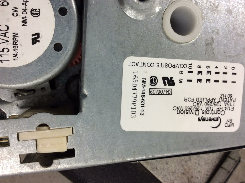 KENMORE DISHWASHER TIMER part# 165d4779p103