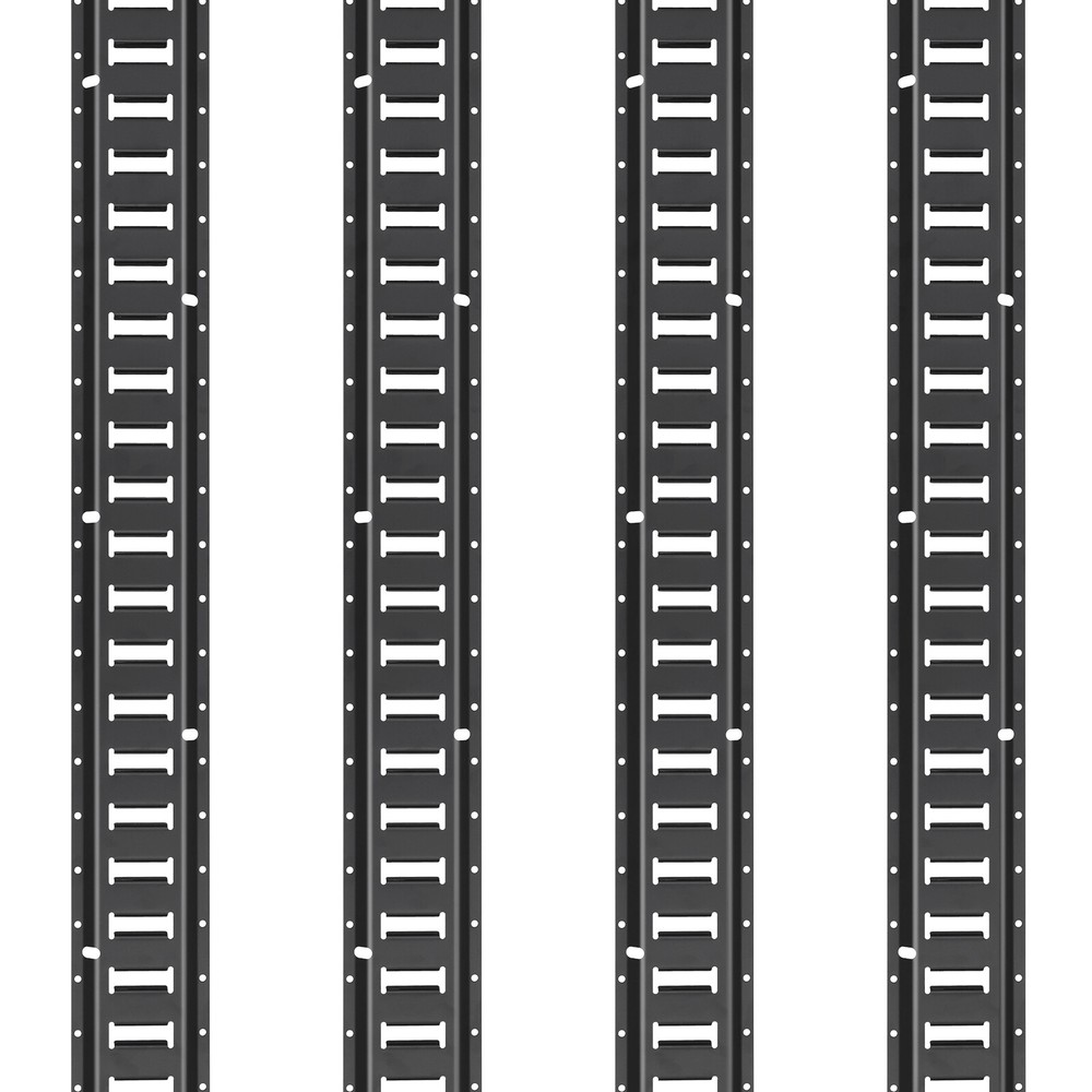 VEVOR E Track Tie Down Rail Kit E Track Rails 18PCS 5' Enclosed Cargo Trailer
