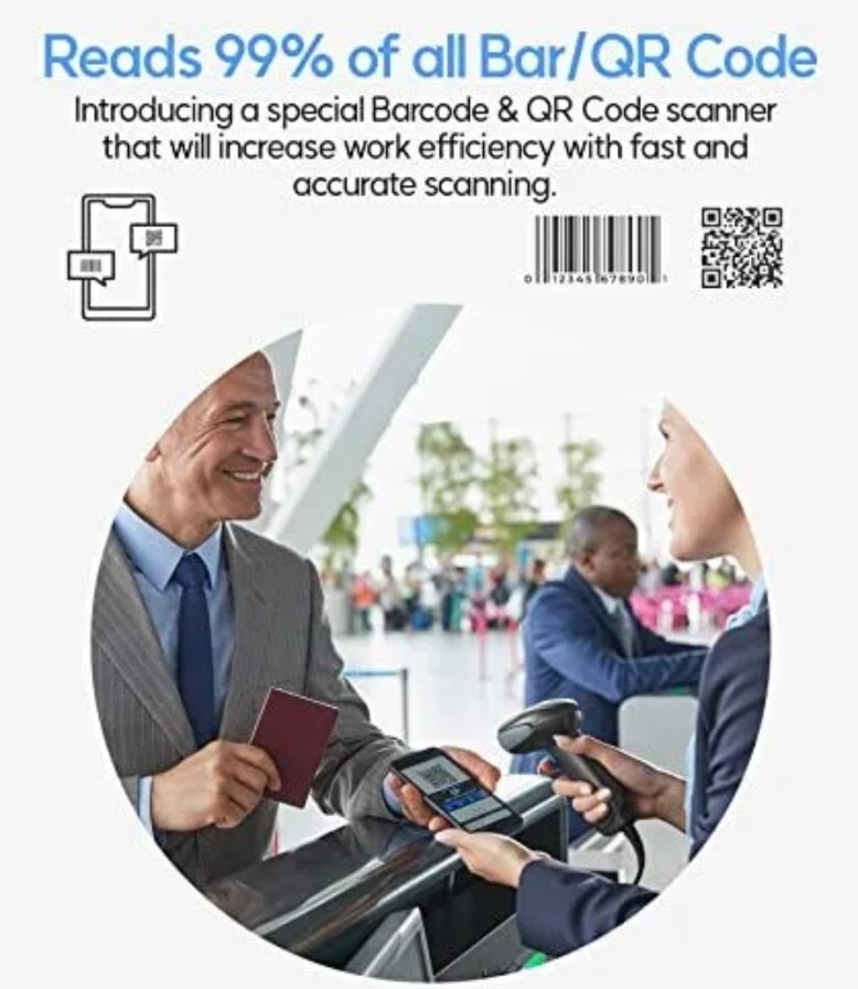 MQ150 - QR Code Reader - QR Code Scanner - 2D Mobile Payment - Handheld - NIB