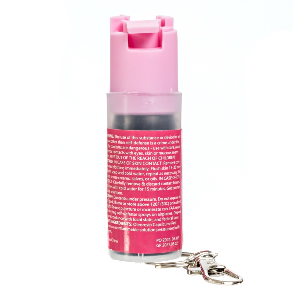BURN Pepper Spray 1/2oz Self Defense Security Protection Keyring Keychain