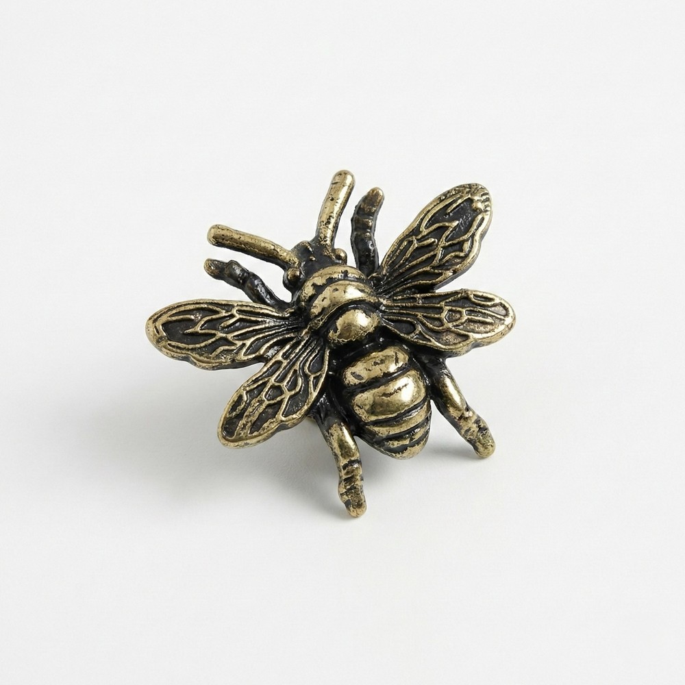 The Tangerine Store |Antique Brass Bumble Bee Drawer Knobs
