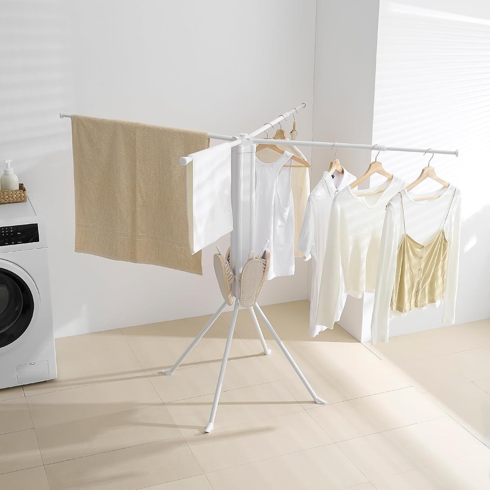 Clothes Drying Rack Tripod,Laundry Hanger Dryer Rack,Portable Drying