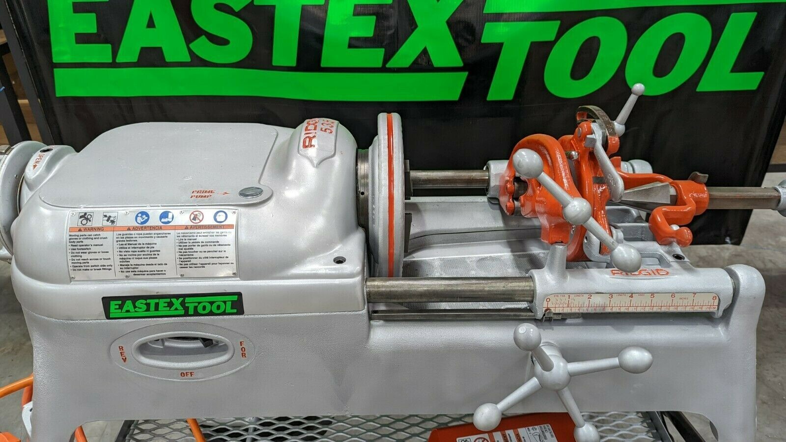 RIDGID 535 COMPLETE, REFURBISHED BY EASTEX TOOL. READY TO WORK!!