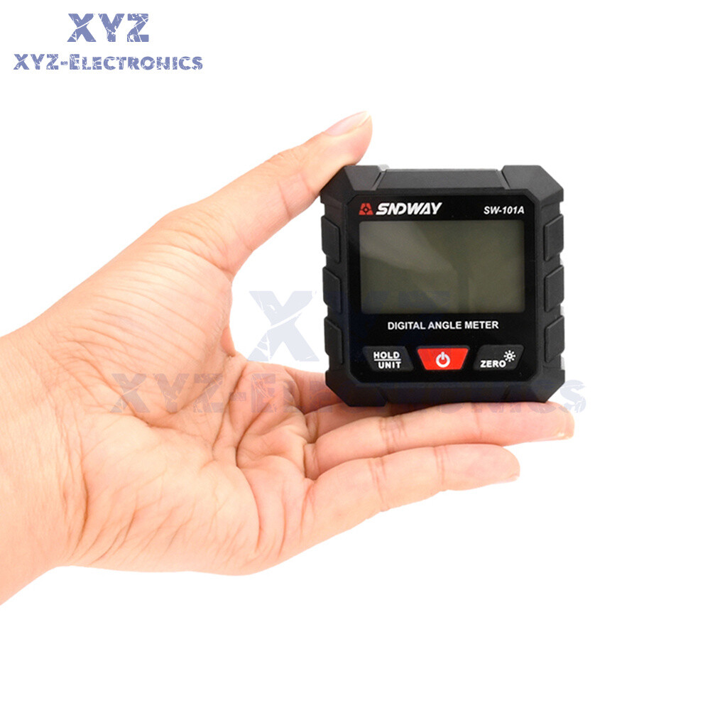 LCD Magnetic Digital Inclinometer Level Box Gauge Angle Finder Protractor 4*90°