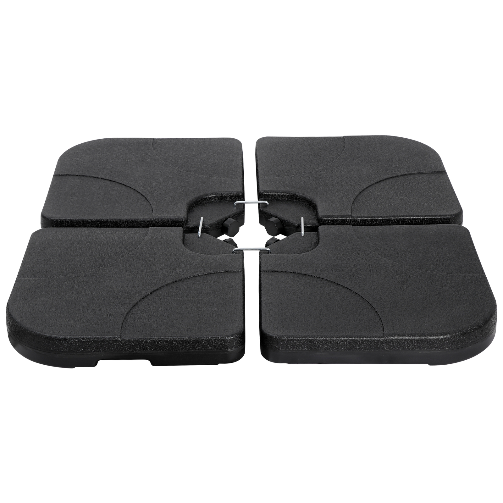 Umbrella Base Stand 4-Piece Patio Cantilever Offset Weighted Yard Outdoor Square