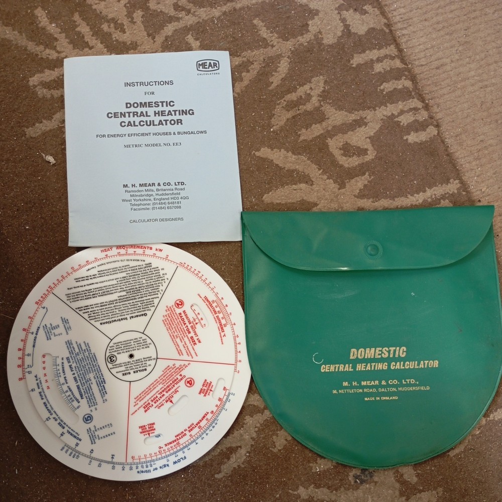 Domestic Central Heating Calculator  1