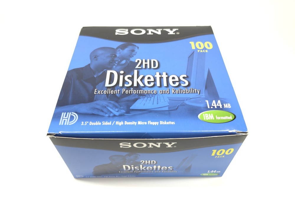 OPEN BOX 87 Sony 100MFD-2HD Micro Floppy Disk Double Sided IBM Formatted 3.5" HD