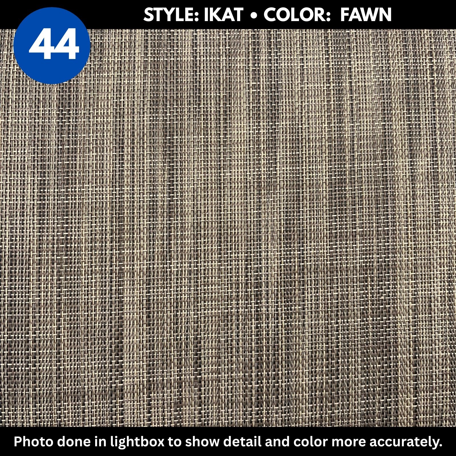 Woven Vinyl Flooring | IKAT - Fawn | 8'6" Width | Choose Your Length