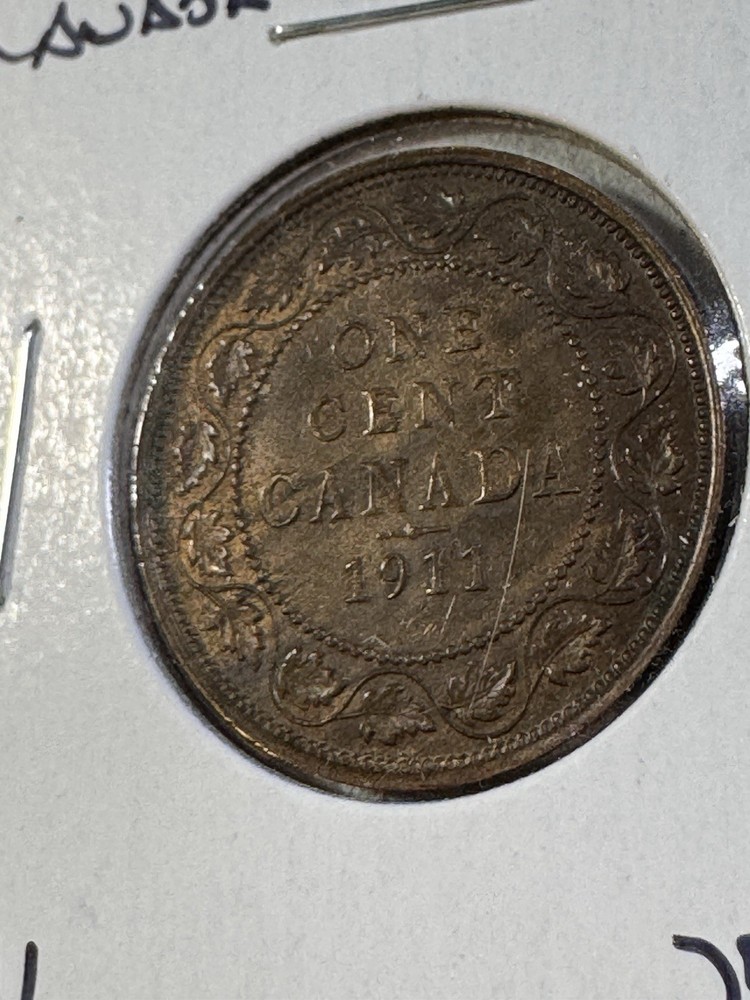 1911 Canada Large Cent Bronze Coin