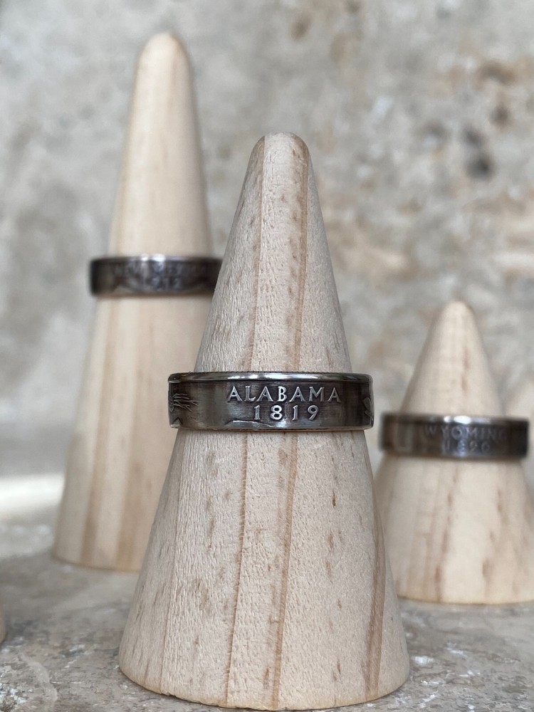 Alabama Coin Ring - Handmade Ring