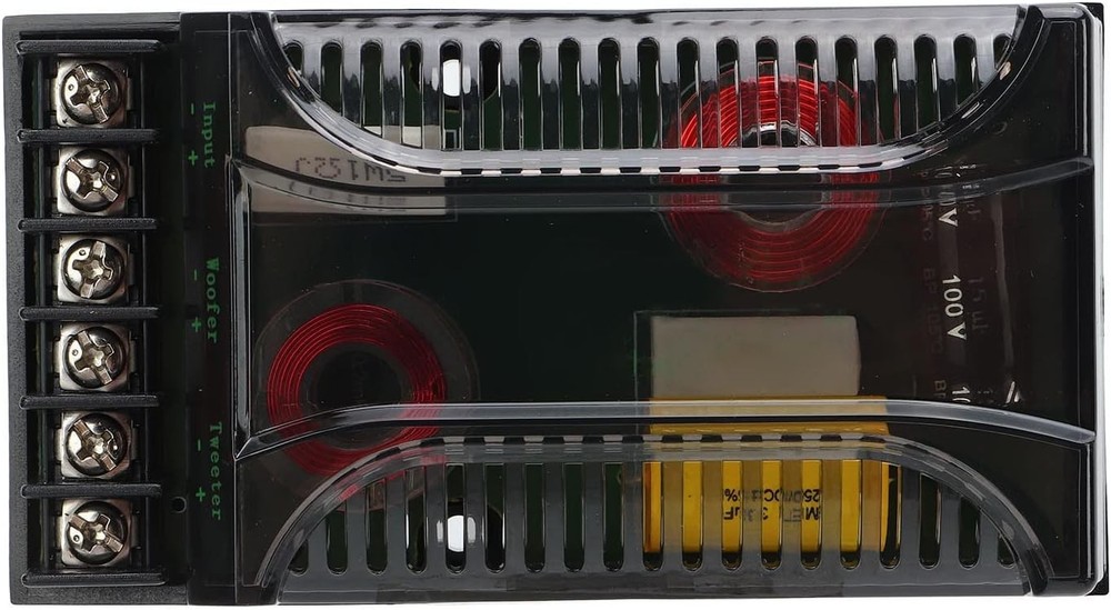 Universal Car Speaker Frequency Divider - 300W 2 Way Crossover for Precision