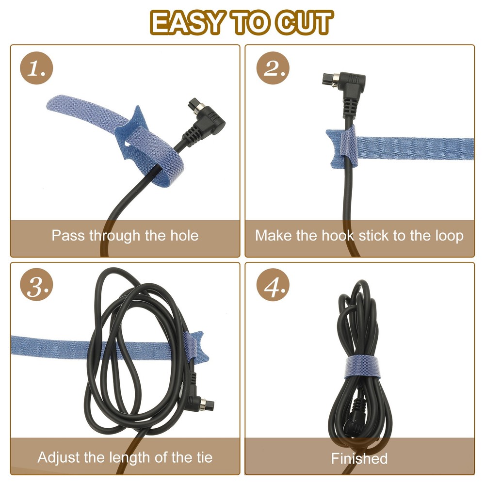 130Pcs 6" Reusable Cable Ties Adjustable Cable Management Ties White