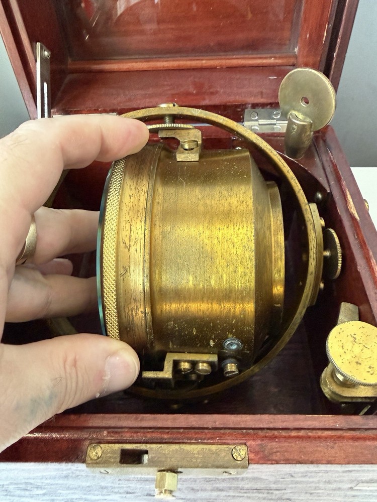 Soviet Marine Ship Chronometer Kirova USSR Navy Deck Clock Serviced