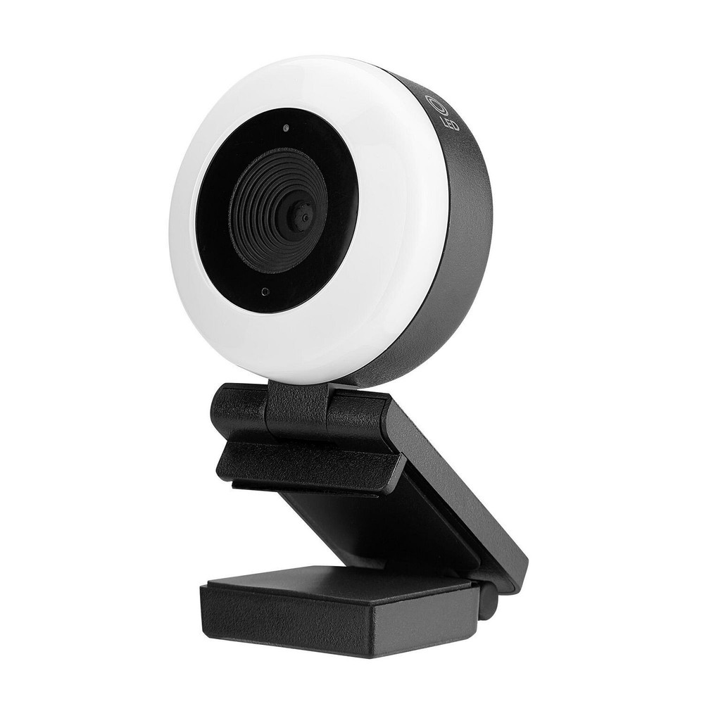Blackweb 1440P 5 Megapixel USB Webcam & Adjustable Light Ring - Black - [LN]™