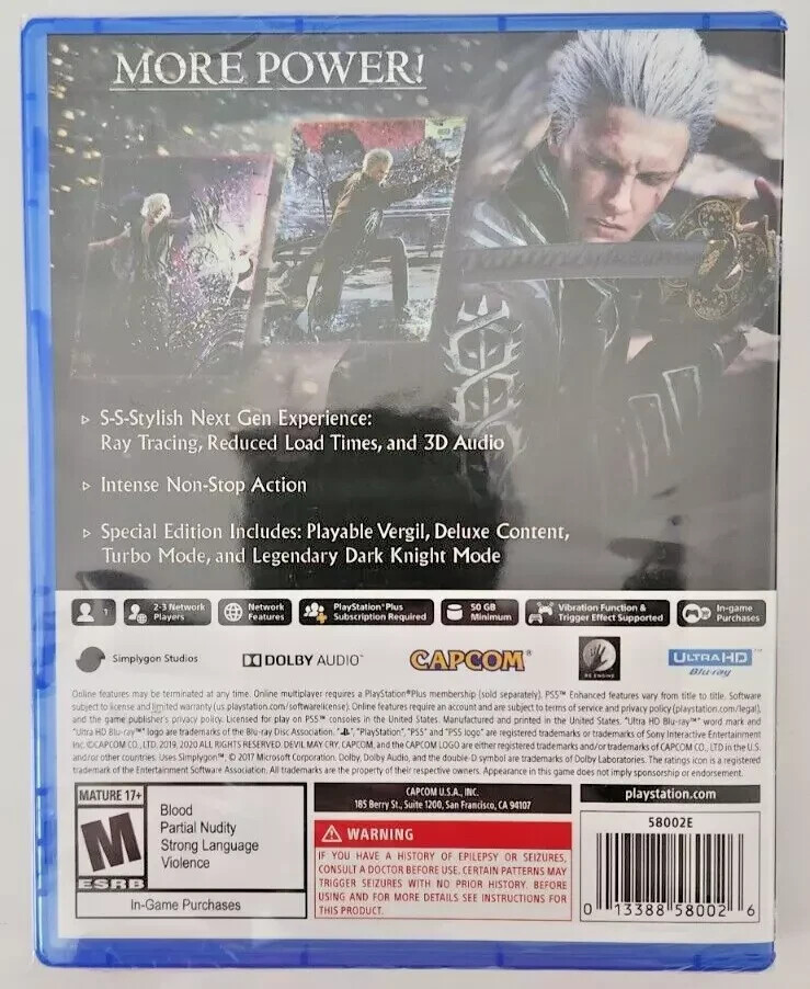 Devil May Cry HD Collection PS4 & 5 [Special Edition] PS5 New Special Bundle