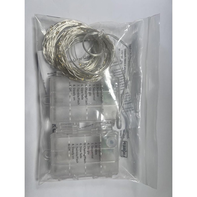 Fairy String Lights 100 LED 33ft Waterproof Timer Battery Powered Indoor Outdoor