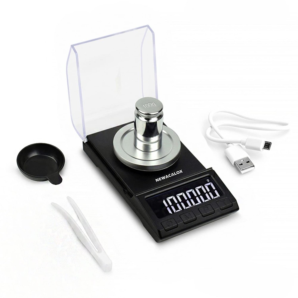 Milligram Scale with USB Supply, Reloading Scale 100 x 0.001g, High Precision...