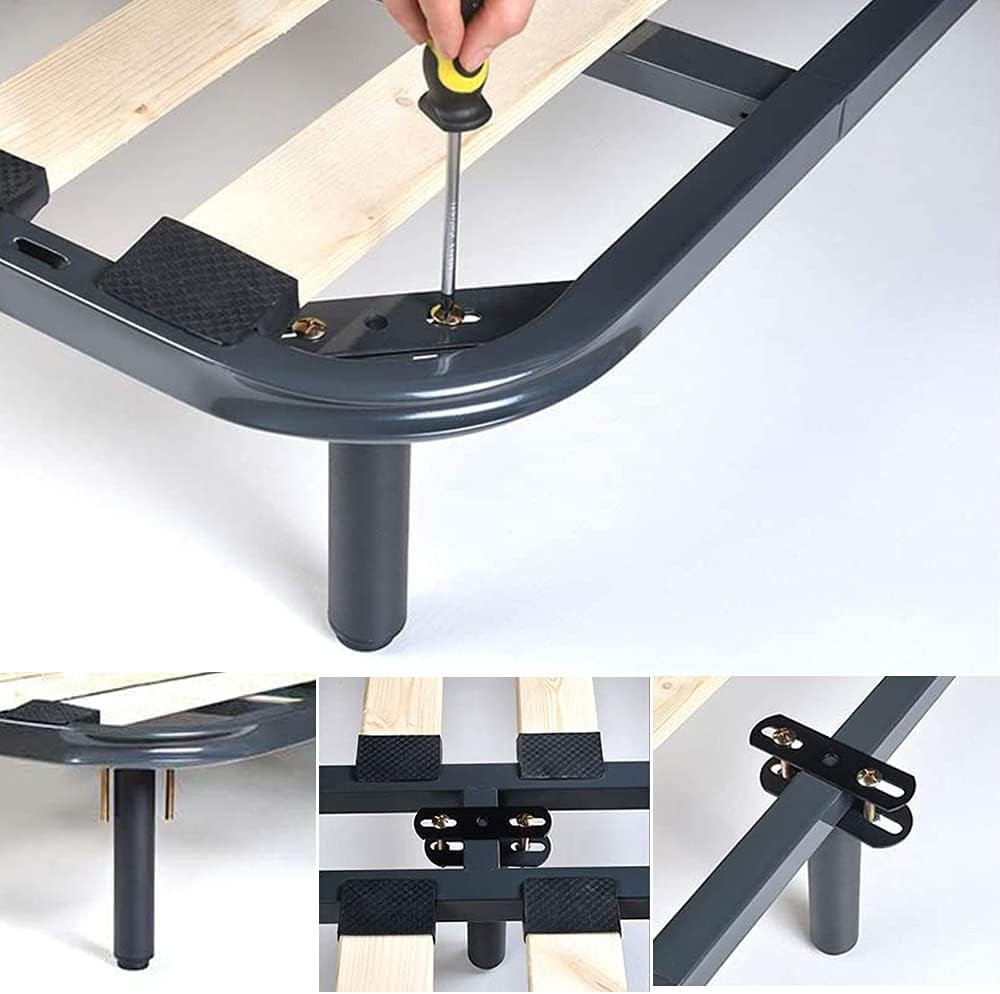 2Pcs Adjustable Height Center Support 2 PCS (7.08"-13.3"), Black