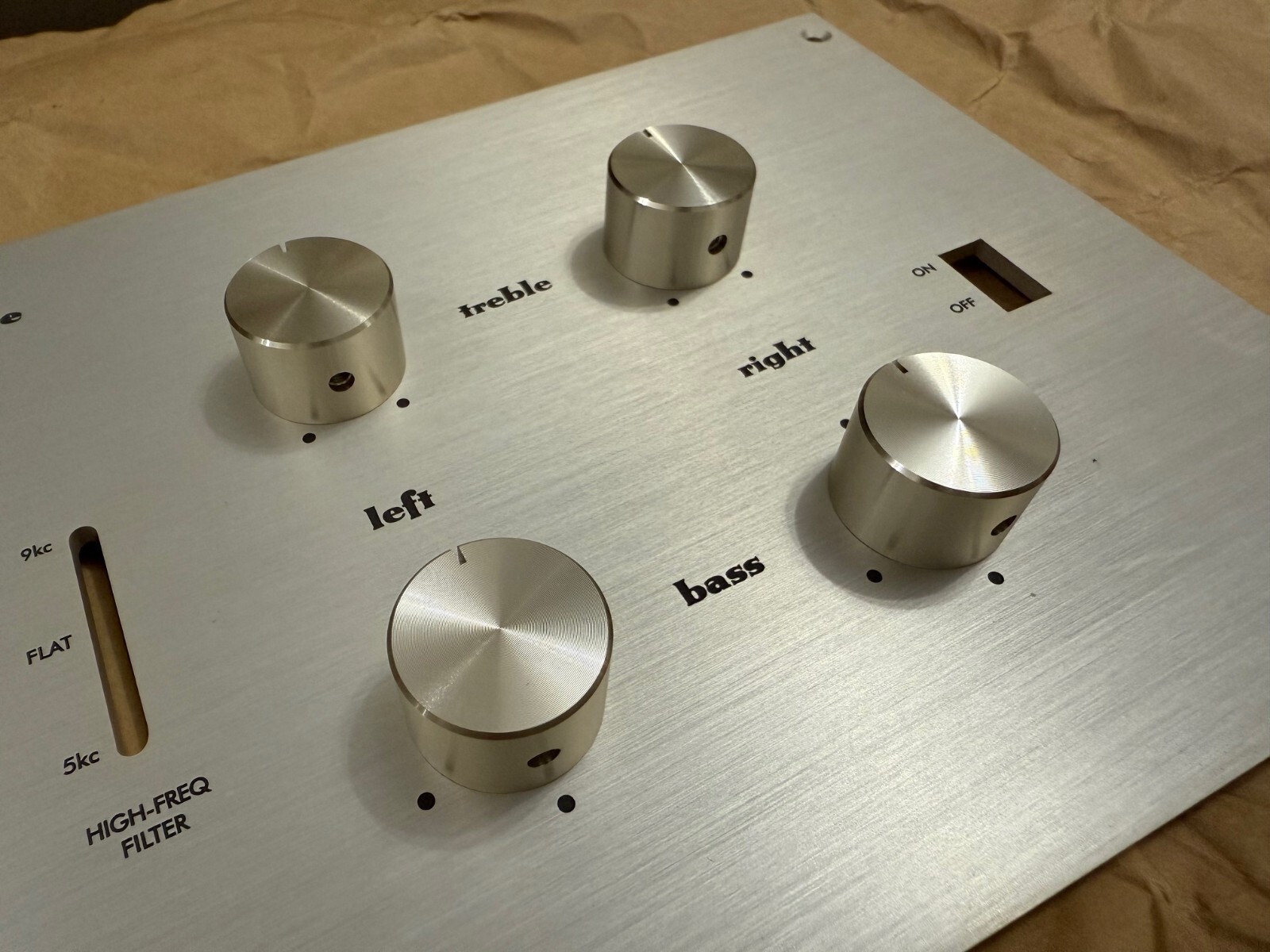 Marantz 7c 7 tube preamplifier treble bass knob