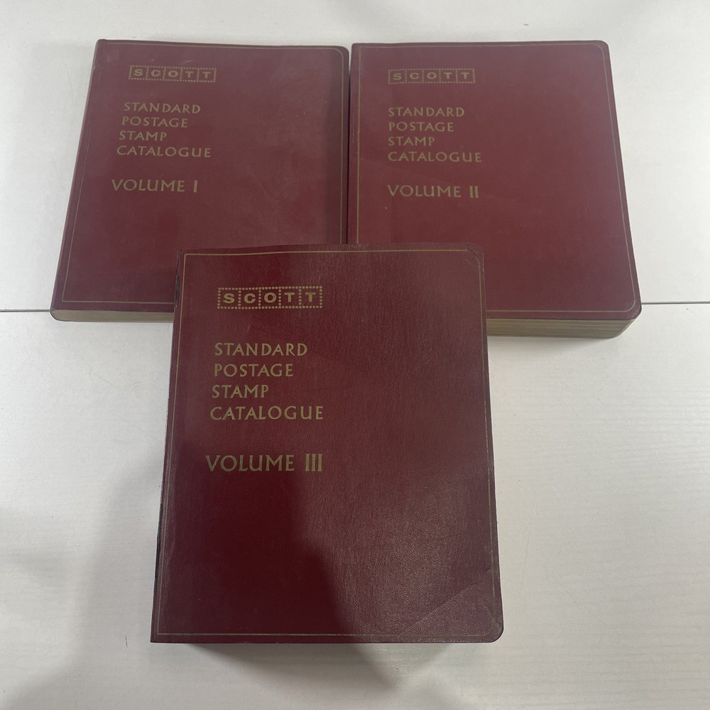 Scott Standard Postage Stamp Catalogue 1973 Vol 1,2,3  Encyclopedia Philately