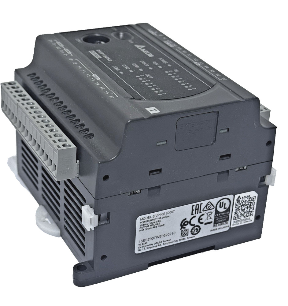 Delta DVP16ES200T / DVP16ES2 I/O Module 8DI/8DO PLC Module