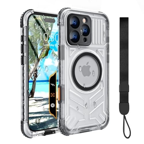 for Waterproof Case Compatible with MagSafe, IP68 iPhone 16 Pro Black