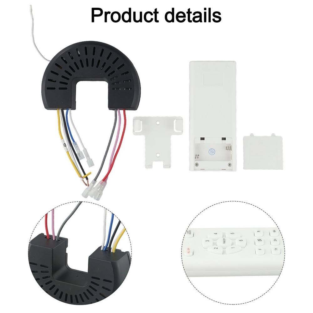 Office Ceiling Fan 6-Speed Ceiling Fan Light Wide Voltage Range PC Material