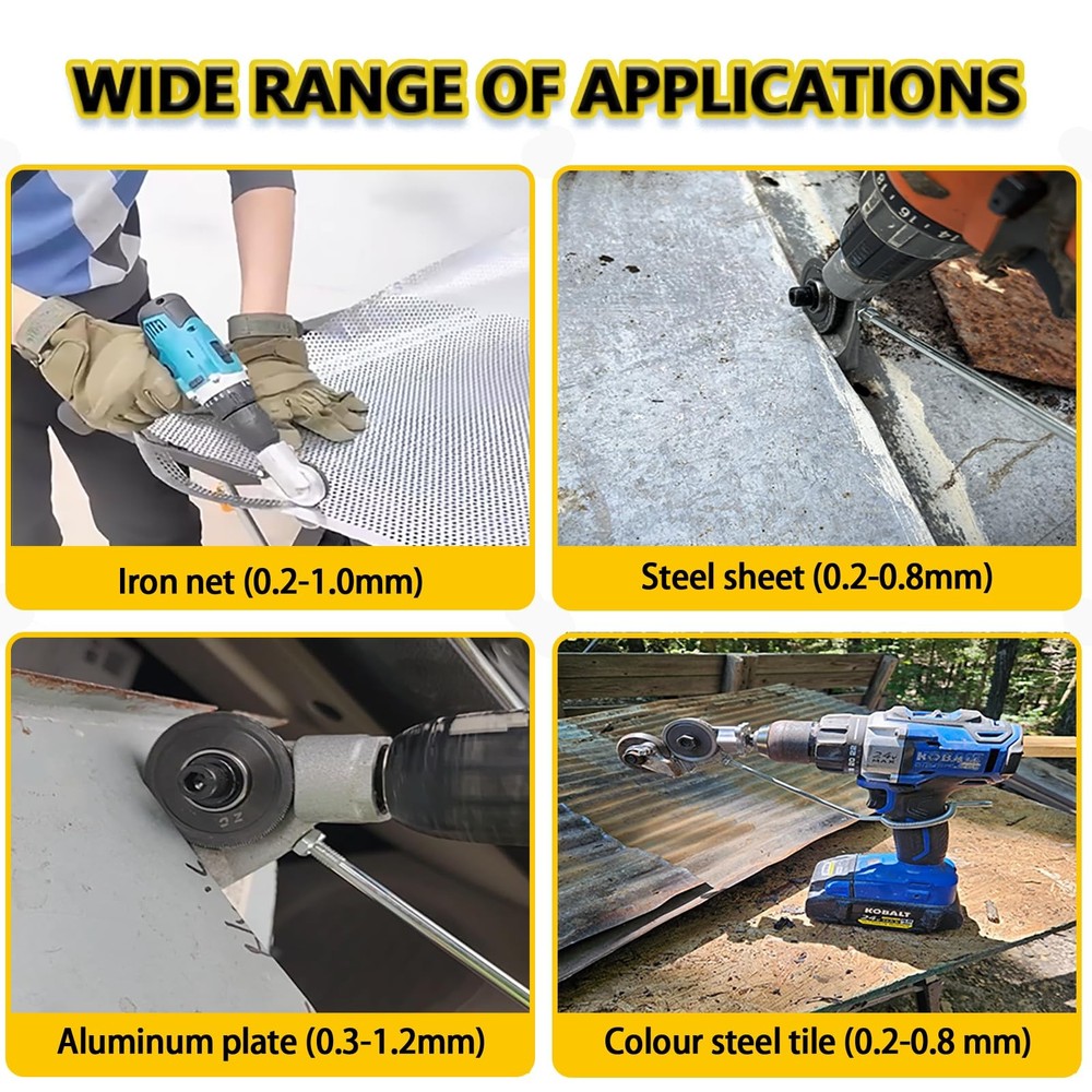 Metal Cutter for Drill, Sheet Cutters, Electric Drill Medium,