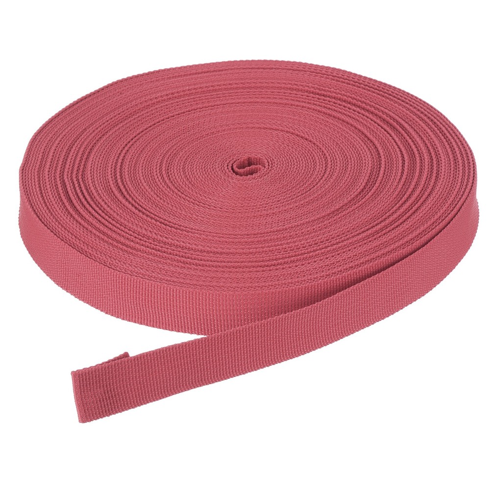 10Yard x 3/4" Width Nylon Webbing Strap Poly Webbing Strapping Watermelon Red