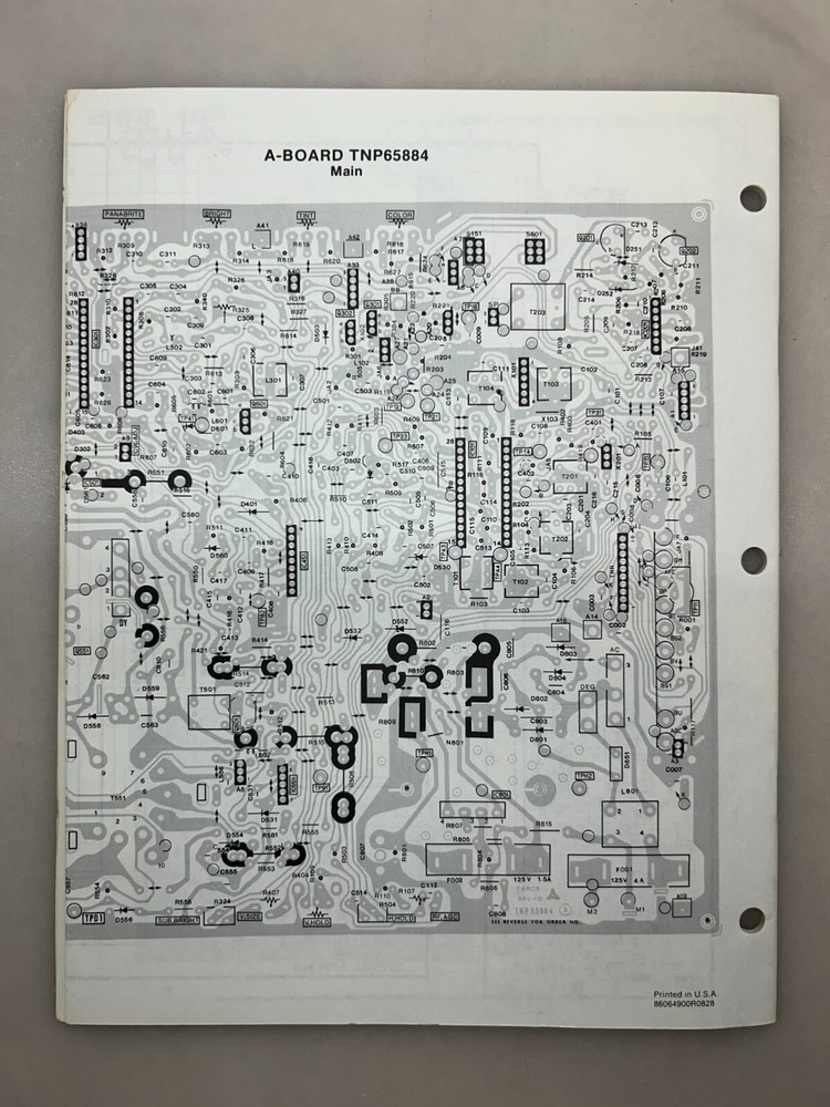 Panasonic CTH-1463R Original Service Manual Free Shipping