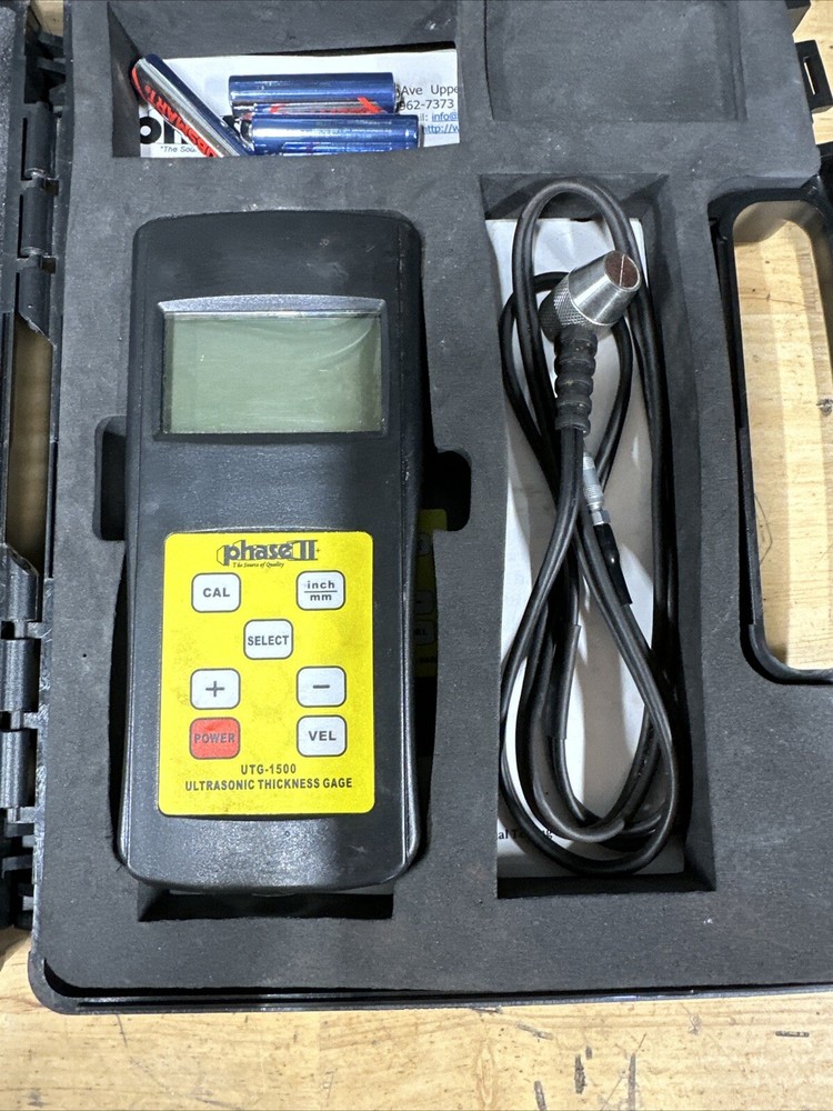 PHASE II UTG-1500 ULTRASONIC THICKNESS GAUGE